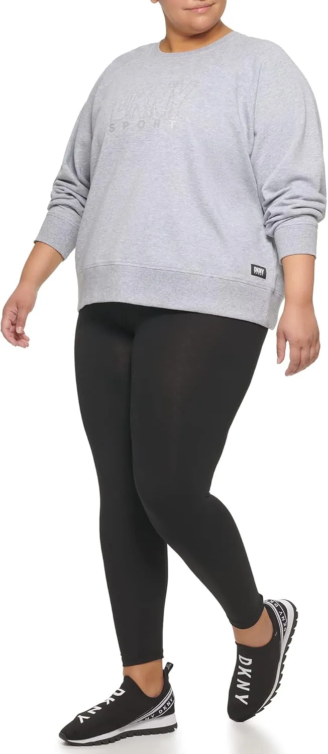 DKNY Women's Plus Size Sport Pullover Sweatshirt