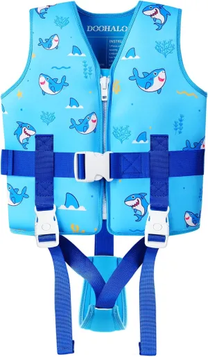 DOOHALO Toddler Swim Vest Kids Swimming Training Vest for Boys Girls Suitable for Age 1 to 8 Years 20Ibs - 46Ibs