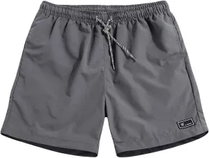 Finelylove Mens Shorts Summer Vacation Beach Shorts Relaxed Fit Drawstring Running Shorts Quick Dry Casual Resort Wear