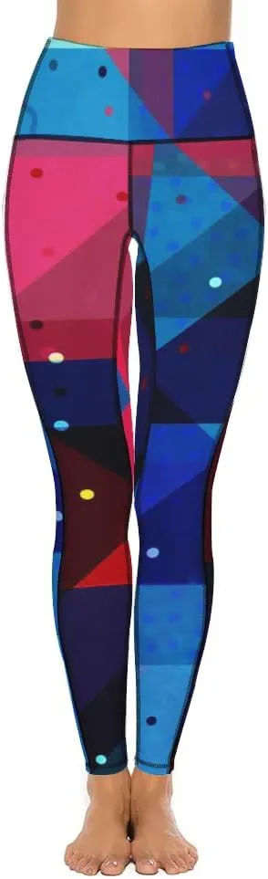 Flowers Print Yoga Pants Tummy Control Yoga Pants Plus Size Leggings Seamless Casual Women Everyday