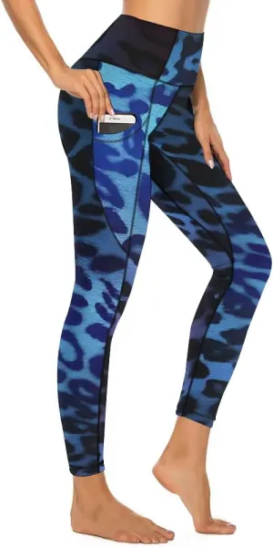 Flowers Print Yoga Pants Tummy Control Yoga Pants Plus Size Leggings Seamless Casual Women Everyday