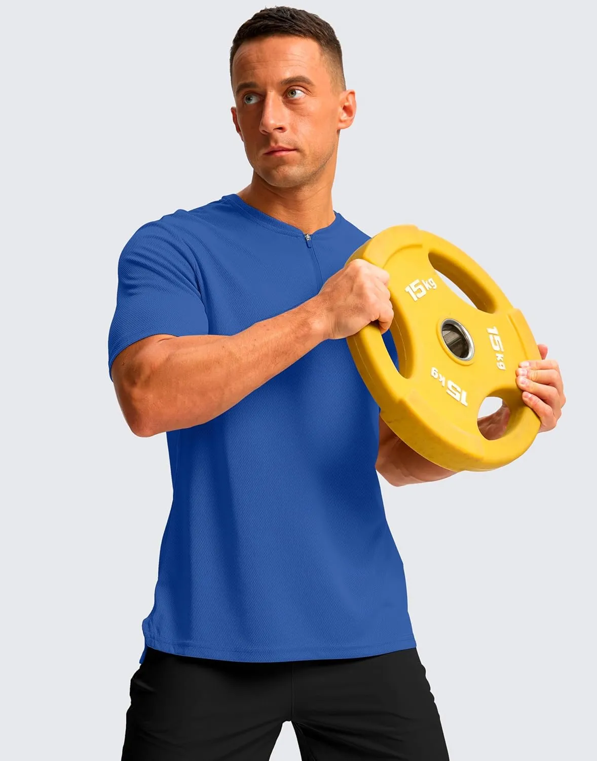 G Gradual Men's Workout Shirts Short Sleeve Quick Dry T-Shirt Moisture Wicking Athletic Gym Running Shirts for Men