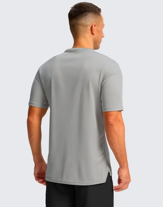 G Gradual Men's Workout Shirts Short Sleeve Quick Dry T-Shirt Moisture Wicking Athletic Gym Running Shirts for Men