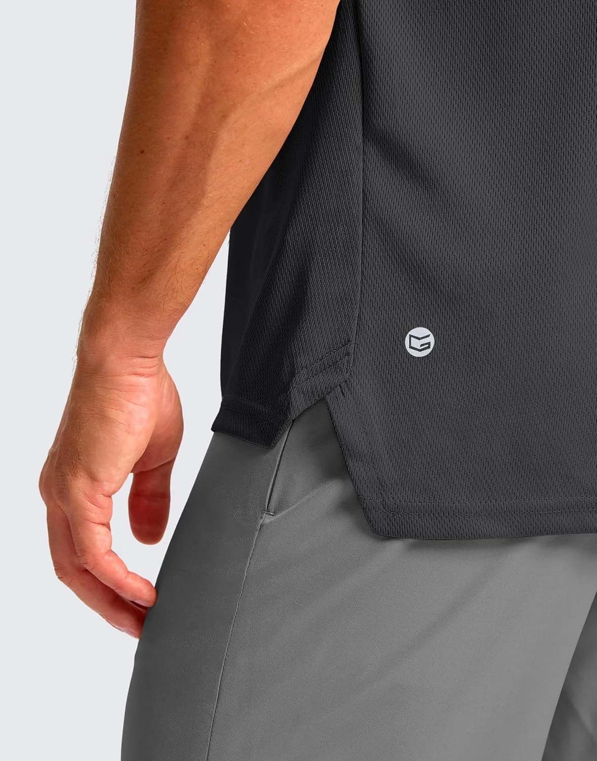 G Gradual Men's Workout Shirts Short Sleeve Quick Dry T-Shirt Moisture Wicking Athletic Gym Running Shirts for Men