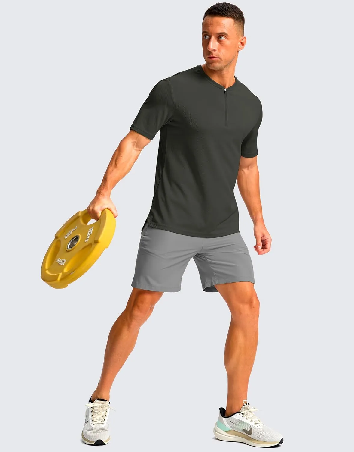 G Gradual Men's Workout Shirts Short Sleeve Quick Dry T-Shirt Moisture Wicking Athletic Gym Running Shirts for Men