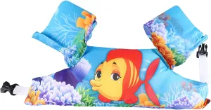 Goldfish Pattern Kids Children Inflatable Safety Swimming Training Vest Floating Sleeves for Beach and Water Park Quality Nylon Material Lightweight Soft Breathable Strong