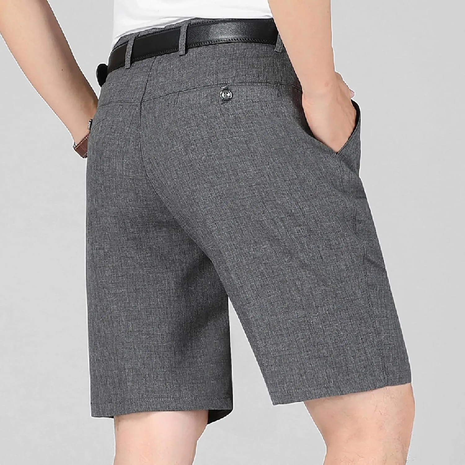 Golf Shorts Men Athletic Relaxed Soft Comfortable Straight Leg Shorts Casual Loose Fit Outdoor Workout Trendy Button Shorts