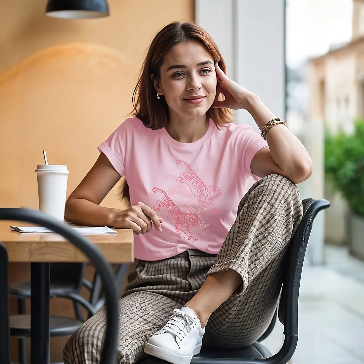 Graphic Tees for Women Cute Funny Animal Graphic T-Shirt Teen Girls Summer Short Sleeve Casual Tops Trendy