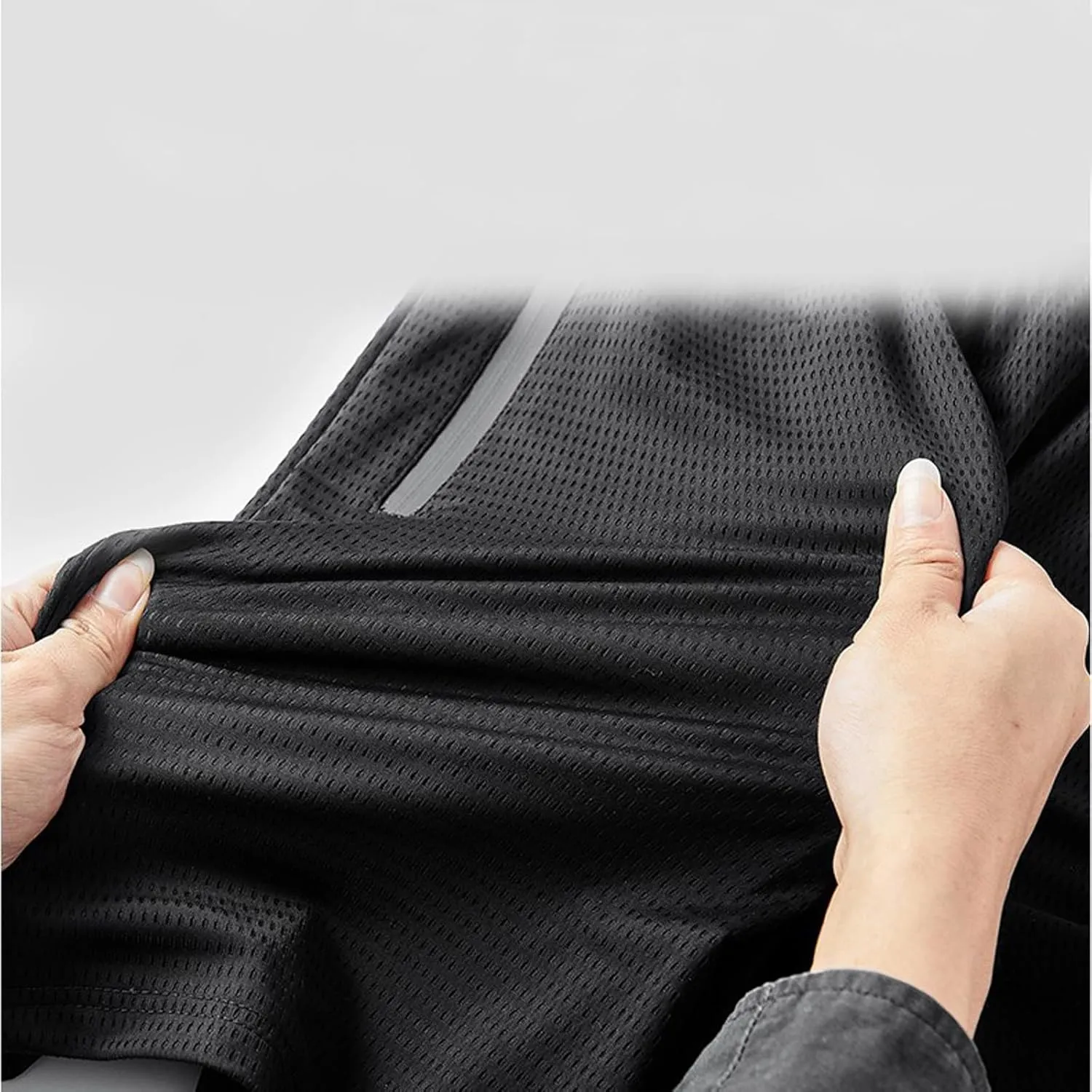 Gym Shorts Men Quick Dry Mesh Shorts Breathable Elasticated Waist Half Pants Plus Size Workout Sport Athletic Jogger