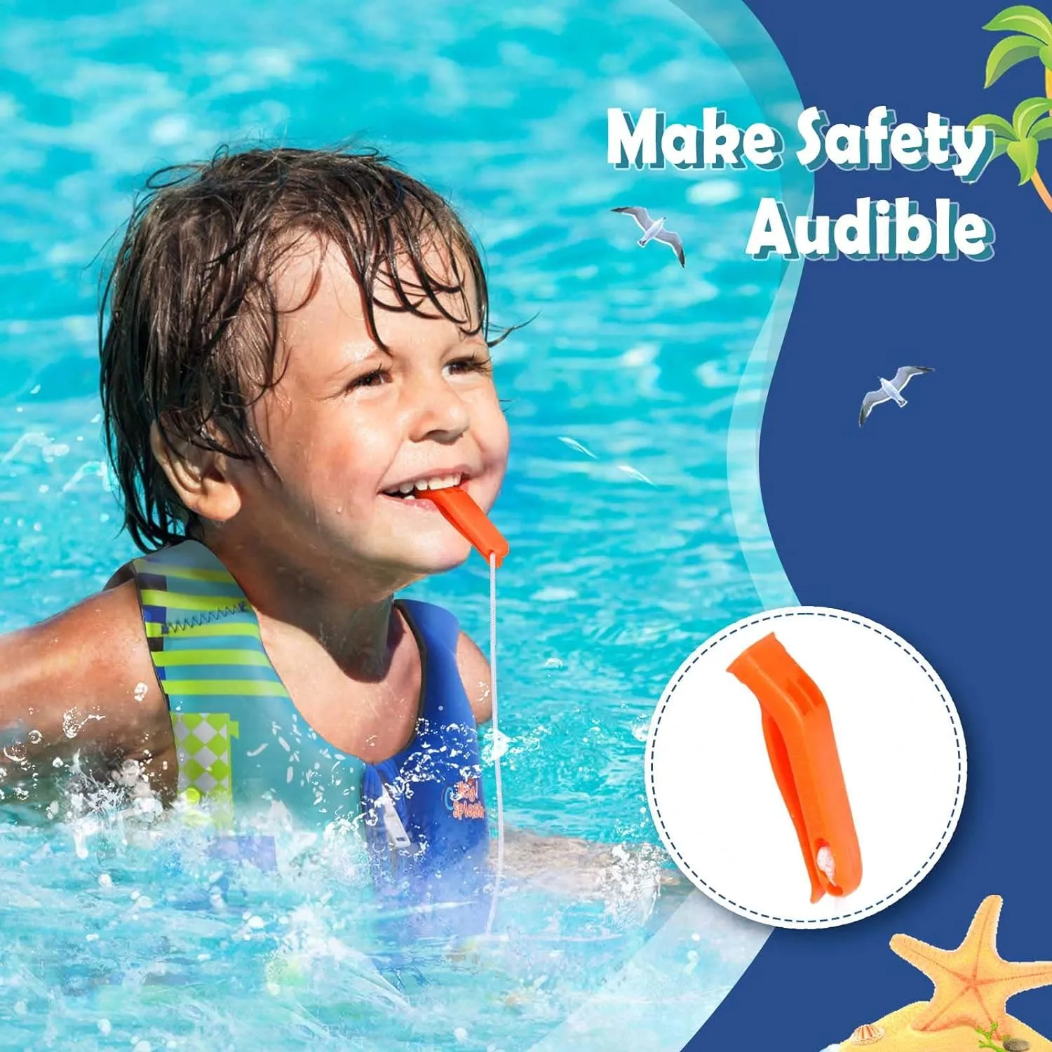 HeySplash Toddler Swim Vest, Kids Swimming Jacket Fit 30-50/50-80lbs, Child Floaties Vest wiht Safety Strap, Float Jacket for Girls/Boys on Pool,Beach,Boating, Learn to Swim Aid, M 3-6 Yrs/L 6-9 Yrs