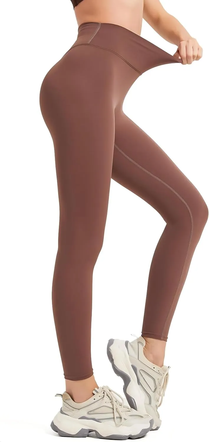 High-Waisted Compression Leggings - 75% Nylon, 25% Elastane, Ultimate Comfort & Support