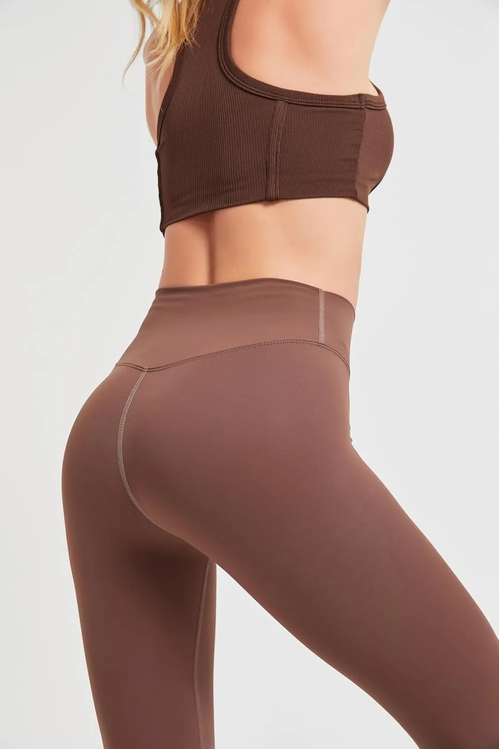 High-Waisted Compression Leggings - 75% Nylon, 25% Elastane, Ultimate Comfort & Support