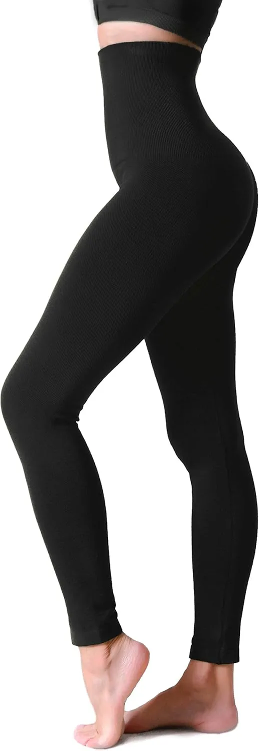 ICONOFLASH Women's High Waist Control Top Compression Leggings