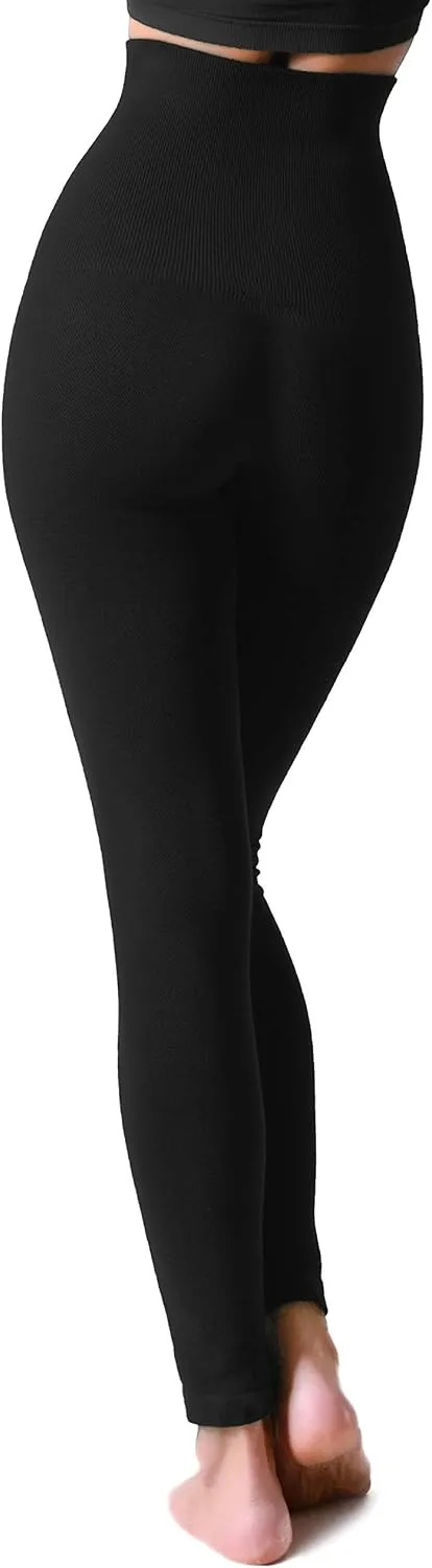 ICONOFLASH Women's High Waist Control Top Compression Leggings