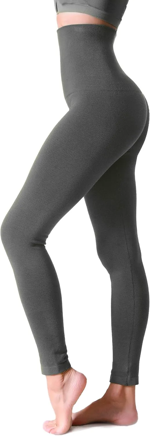 ICONOFLASH Women's High Waist Control Top Compression Leggings