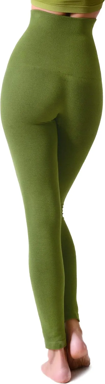 ICONOFLASH Women's High Waist Control Top Compression Leggings