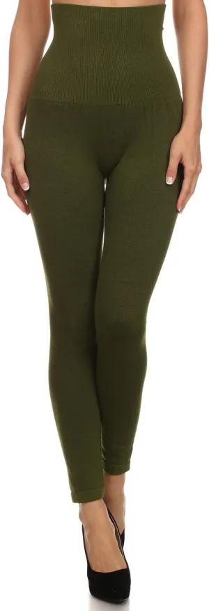 ICONOFLASH Women's High Waist Control Top Compression Leggings