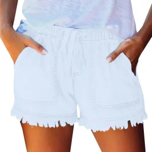 Jean Shorts for Women Distressed Stretchy Jeanshorts Casual High Waisted Denim Shorts Summer Jeans Baggy Jean Shorts