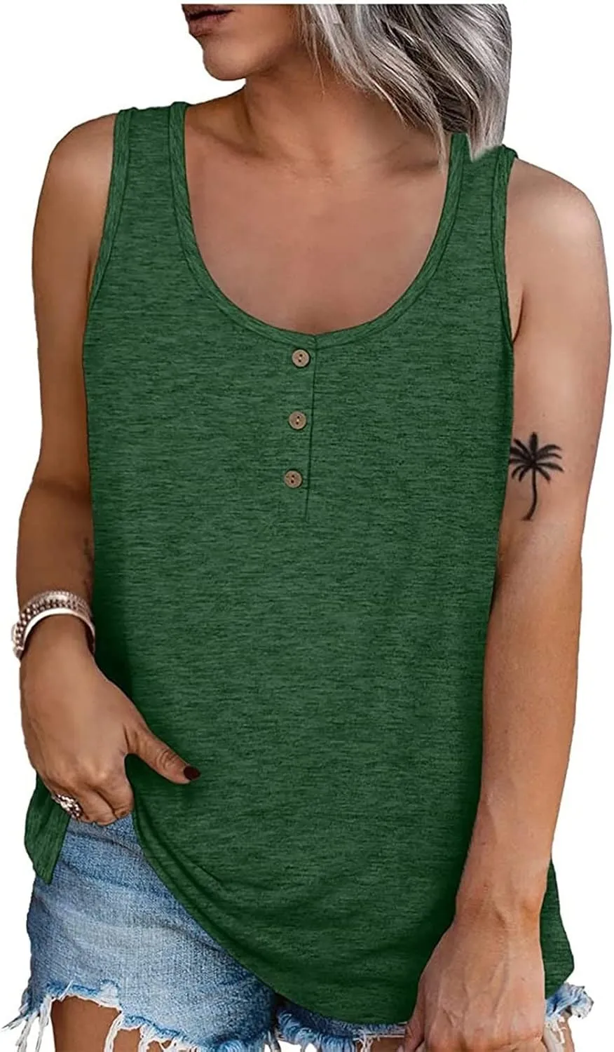 Ladies Blouse Summer Sleeveless Tunic Womens Trendy Floral Printed Tee 2024 Tshirt O-Neck Tops Daily Dressy Shirt