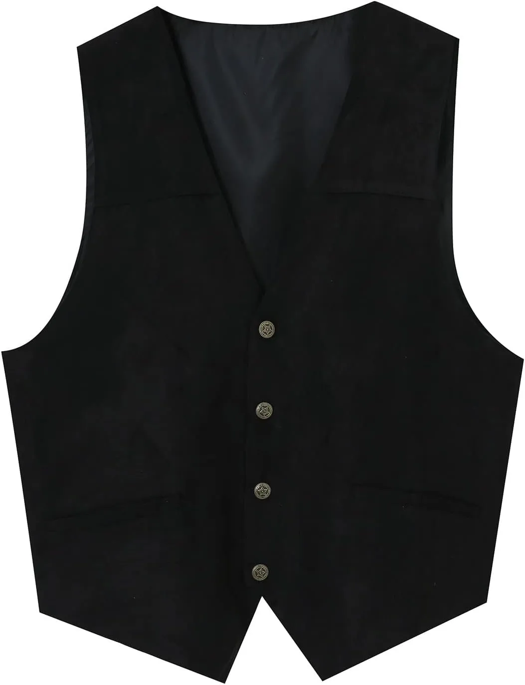 LCMTWX White Vest Leather V Neck Pocket Retro Color Vest Blouse With Button Vests For Men Casacas Mens Black Vest