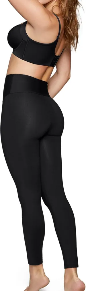 Leonisa High Waisted Compression Leggings for Women - Butt Lifting Anti Cellulite Pants