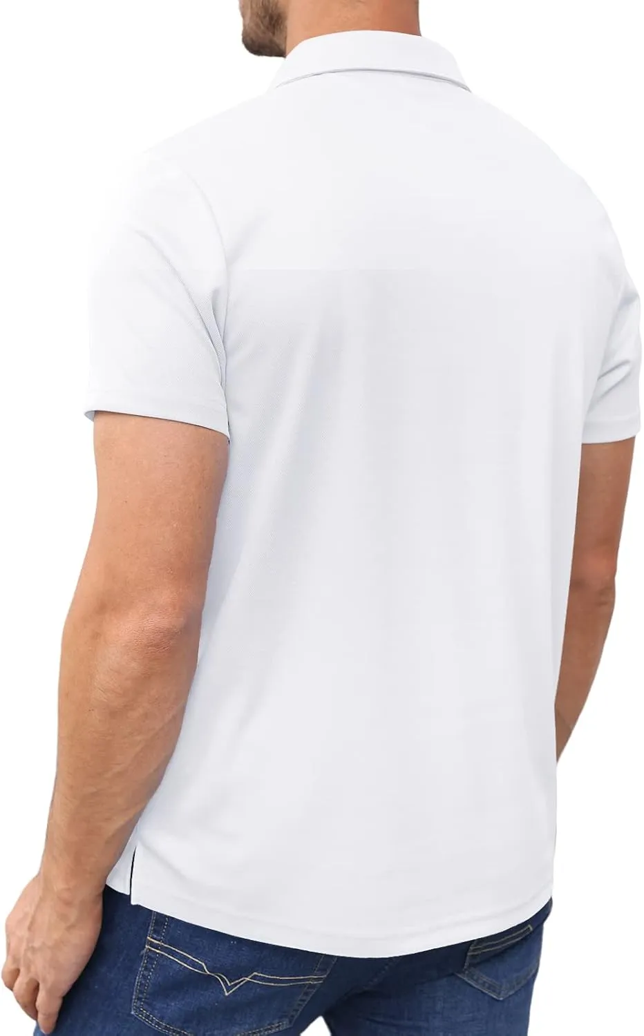 Lexiart Mens Athletic Golf Polo Shirts - Short Sleeve Workout Polos Quick Dry T-Shirt