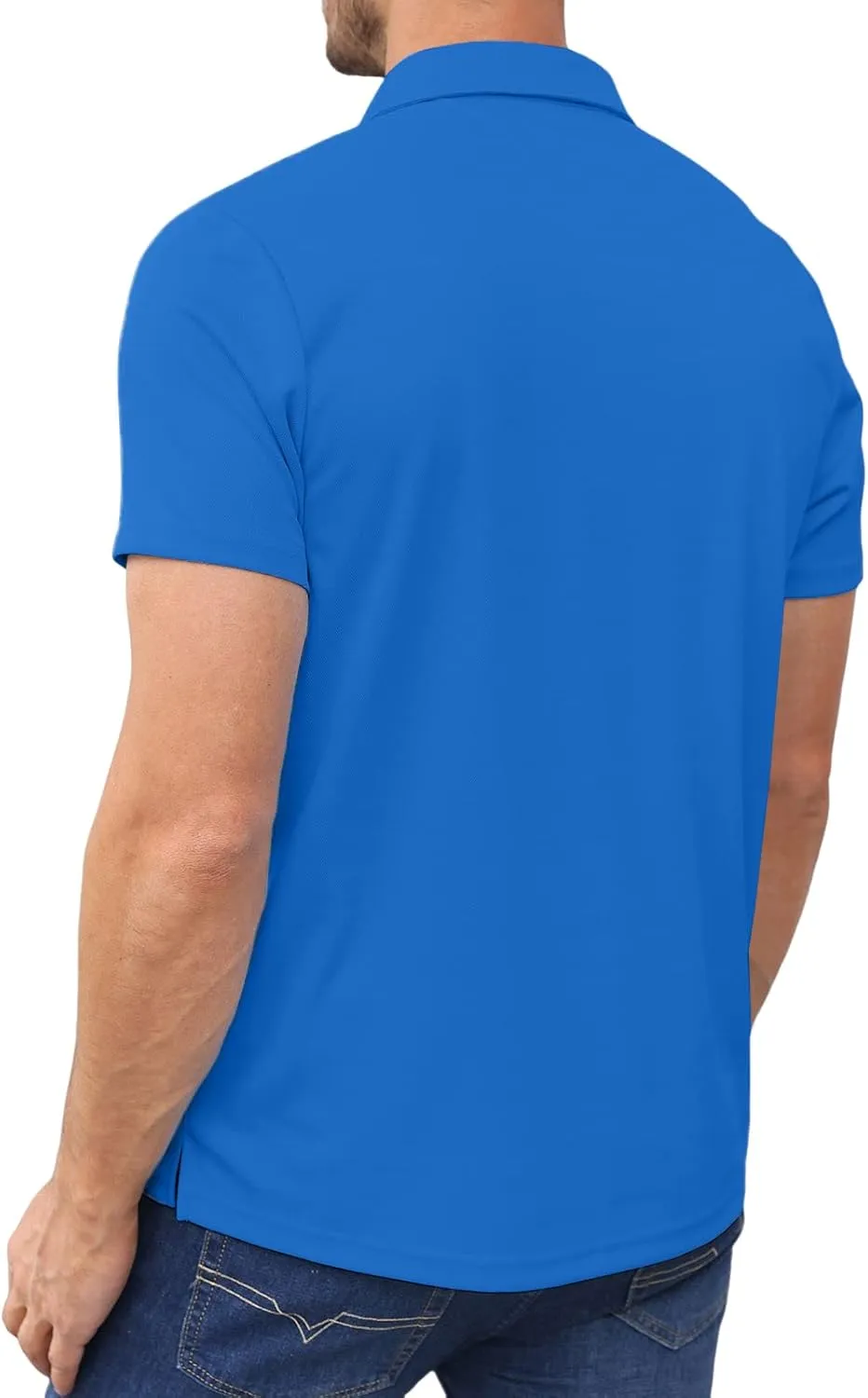 Lexiart Mens Athletic Golf Polo Shirts - Short Sleeve Workout Polos Quick Dry T-Shirt