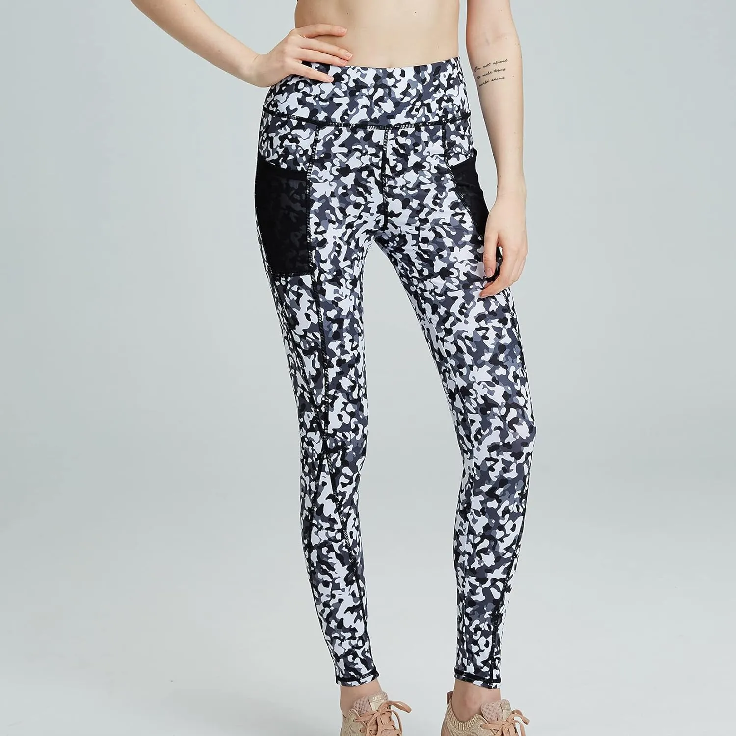 Lu's Chic Women's Yoga Pants Compression Leggings Athletic Tummy Control Activewear Jogger