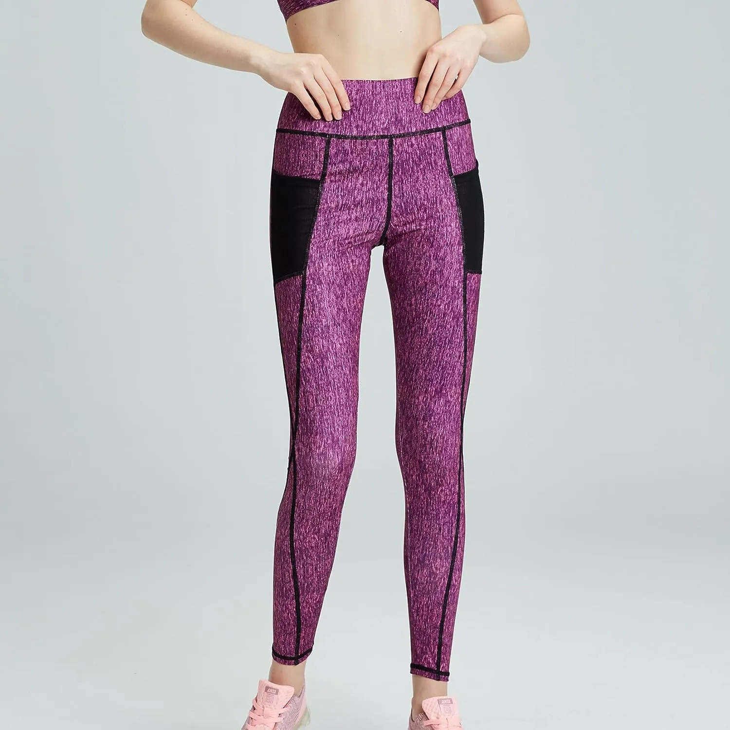 Lu's Chic Women's Yoga Pants Compression Leggings Athletic Tummy Control Activewear Jogger
