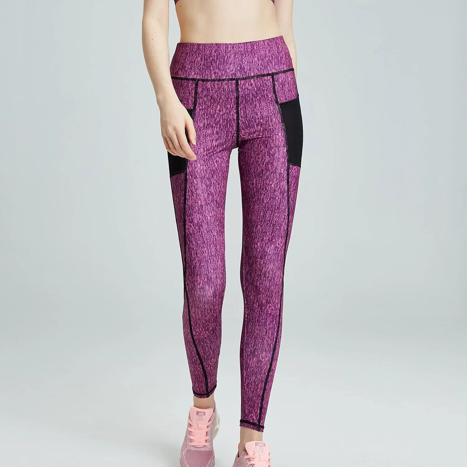 Lu's Chic Women's Yoga Pants Compression Leggings Athletic Tummy Control Activewear Jogger