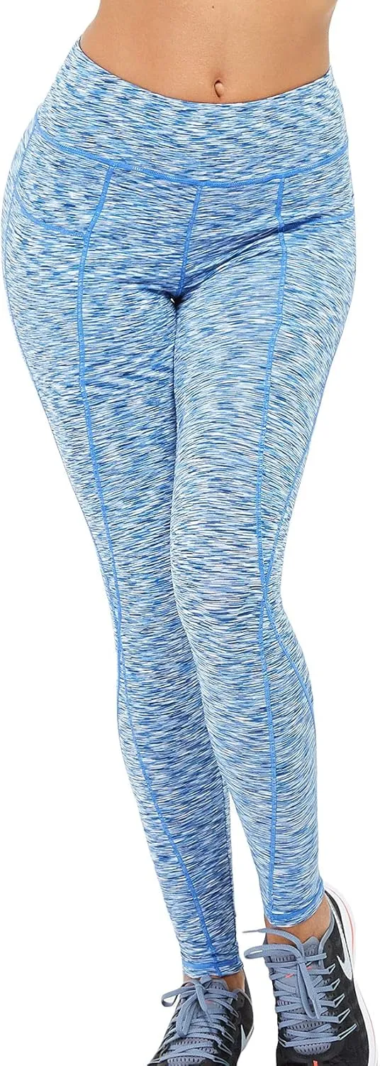 Lu's Chic Women's Yoga Pants Compression Leggings Athletic Tummy Control Activewear Jogger
