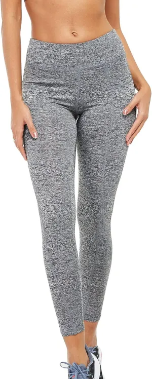 Lu's Chic Women's Yoga Pants Compression Leggings Athletic Tummy Control Activewear Jogger