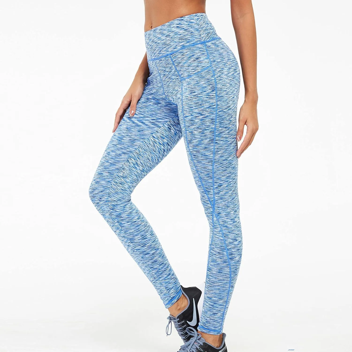 Lu's Chic Women's Yoga Pants Compression Leggings Athletic Tummy Control Activewear Jogger