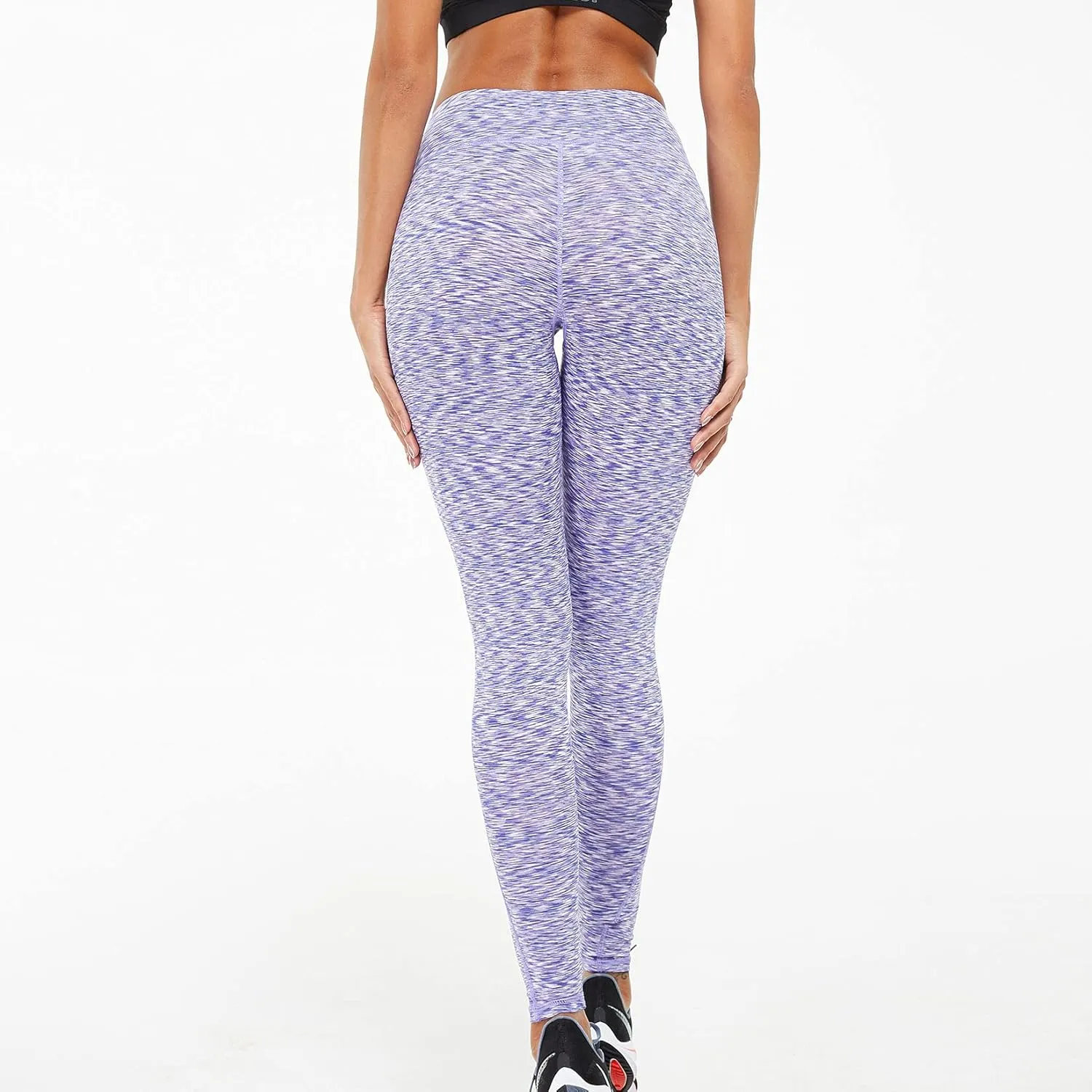 Lu's Chic Women's Yoga Pants Compression Leggings Athletic Tummy Control Activewear Jogger