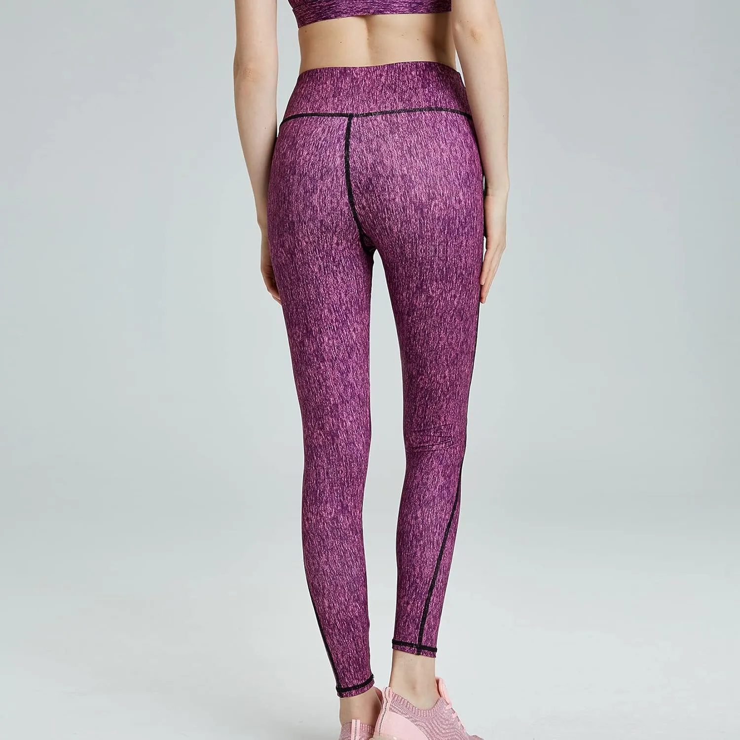 Lu's Chic Women's Yoga Pants Compression Leggings Athletic Tummy Control Activewear Jogger
