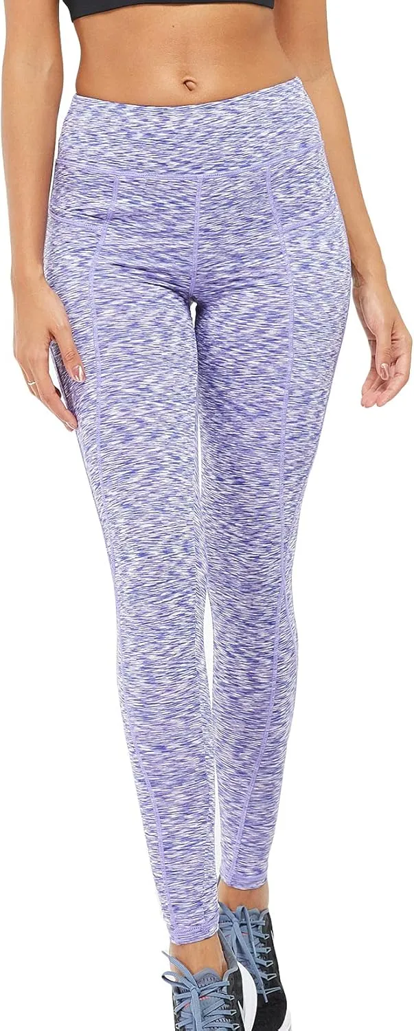 Lu's Chic Women's Yoga Pants Compression Leggings Athletic Tummy Control Activewear Jogger