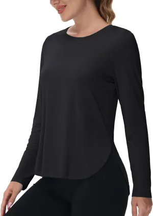 MAGCOMSEN Women's Sun Shirts SPF Long Sleeve Workout Tops Athletic UV Protection UPF 80  Quick Dry T Shirt