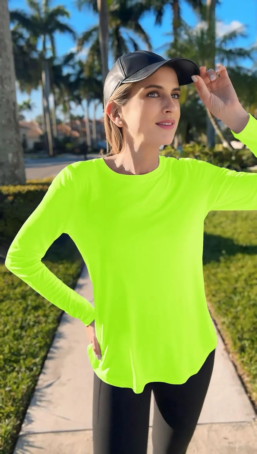 MAGCOMSEN Women's Sun Shirts SPF Long Sleeve Workout Tops Athletic UV Protection UPF 80  Quick Dry T Shirt