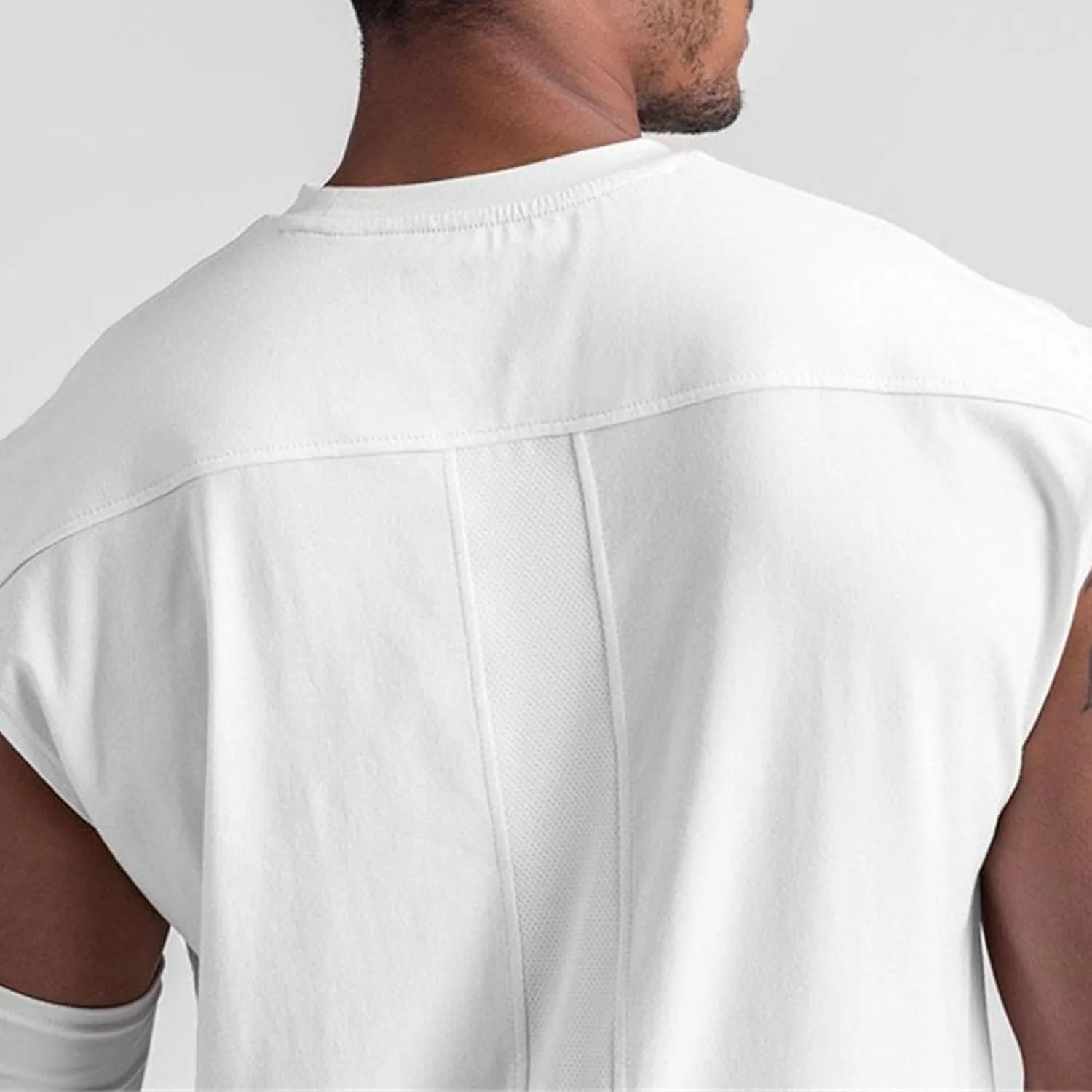 Maiyifu-GJ Gym Workout Tank Tops for Men Summer Running Athletic Sleeveless T-Shirts Training Bodybuilding Muscle Shirts