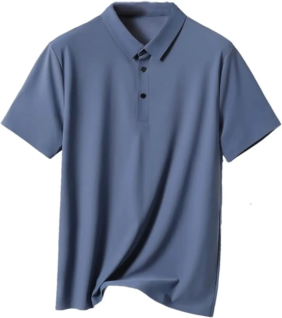 Men Summer Polos Shirts Men Classic Short Sleeve Shirts Men Golf Breathable Quick Dry T-Shirt