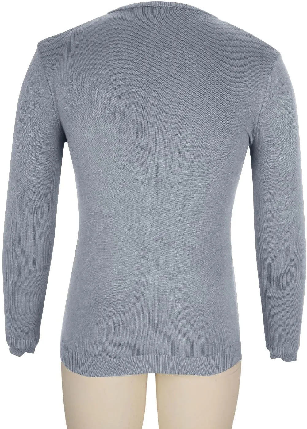 Men V Neck Sweater Long Sleeve Slim Fit Casual Pullover Tops Lightweight Comfy Knitted Dress Sweaters Fashion Clothes