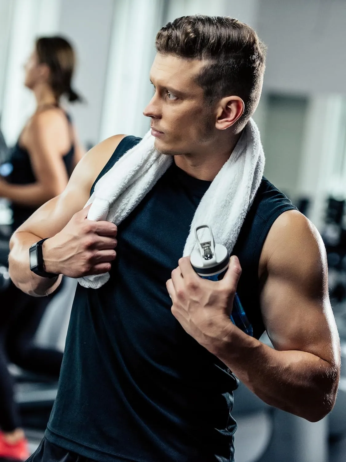 Mens 5 Pack Quick Dry Tank Tops, Moisture Wicking, Mesh Lightweight T-Shirts, Athletic Weightlifting Sleeveless