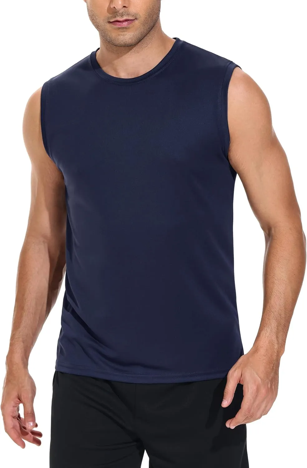 Mens 5 Pack Quick Dry Tank Tops, Moisture Wicking, Mesh Lightweight T-Shirts, Athletic Weightlifting Sleeveless