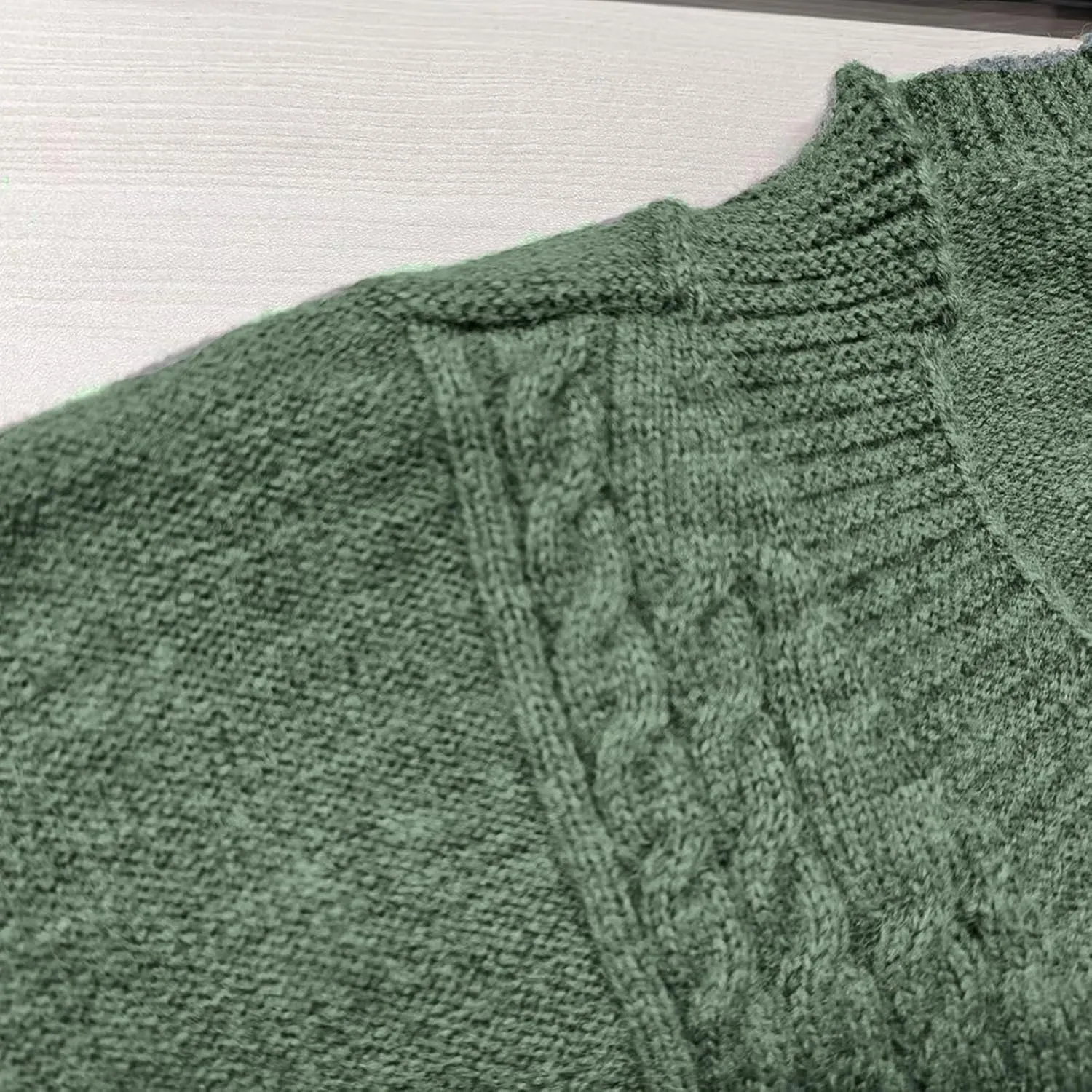 Mens Casual Cardigan Sweater Long Sleeve V Neck Button Down Knit Cardigan Sweaters Jacket with Pockets