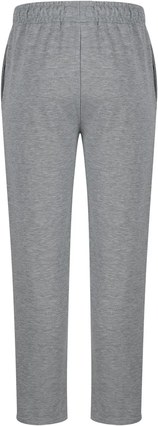 Men's Casual Pants Elastic Waist Drawstring Joggers Sports Pants Lightweight Loose Fit Straight Trousers with Pockets