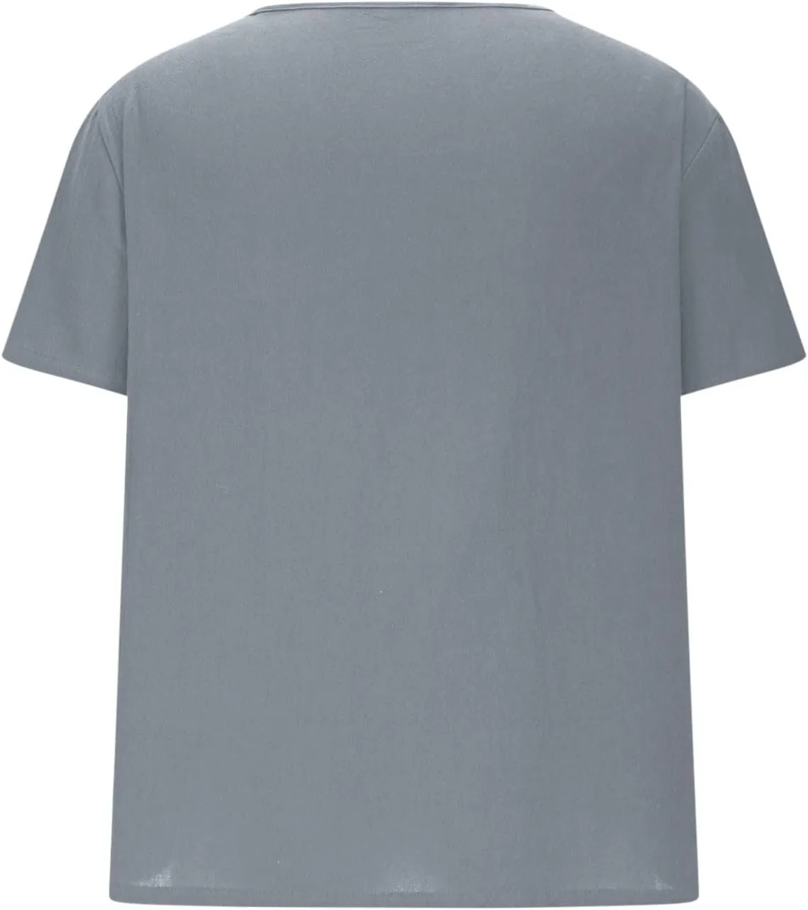 Men's Cotton Linen T Shirt Short Sleeve Crew Neck Tops Casual Summer Lightweight Loose Classic Basic Tee Shirts