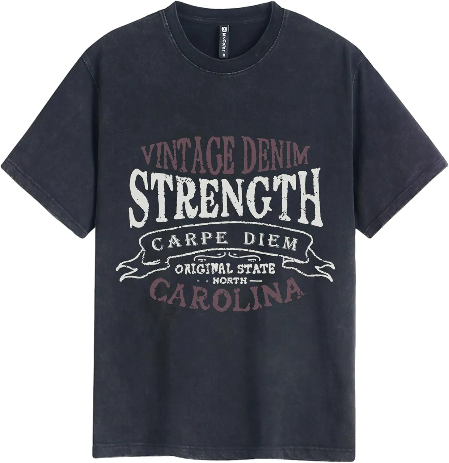 Mens Graphic T Shirts Vintage Baggy Tees Heavy Cotton Acid Wash Tshirt Letter Print Summer Casual Tee Top