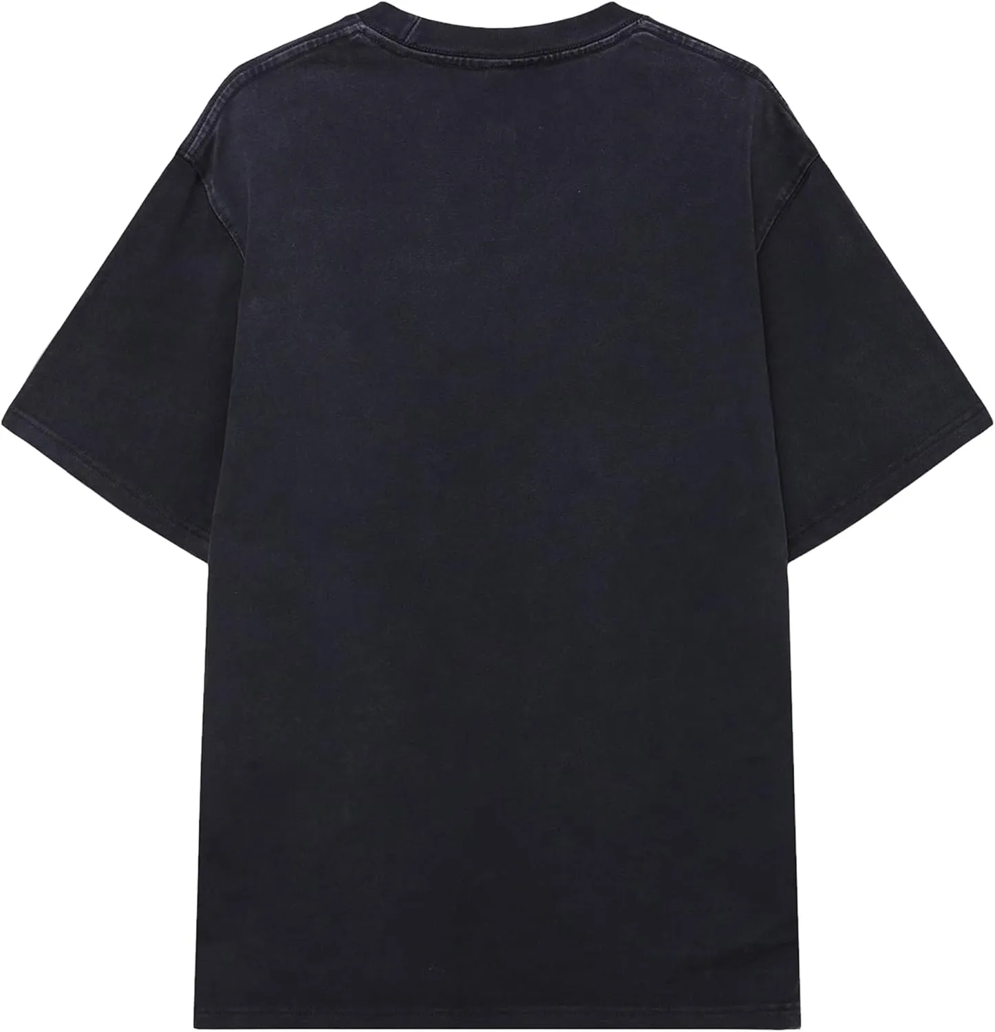 Mens Graphic T Shirts Vintage Baggy Tees Heavy Cotton Acid Wash Tshirt Letter Print Summer Casual Tee Top