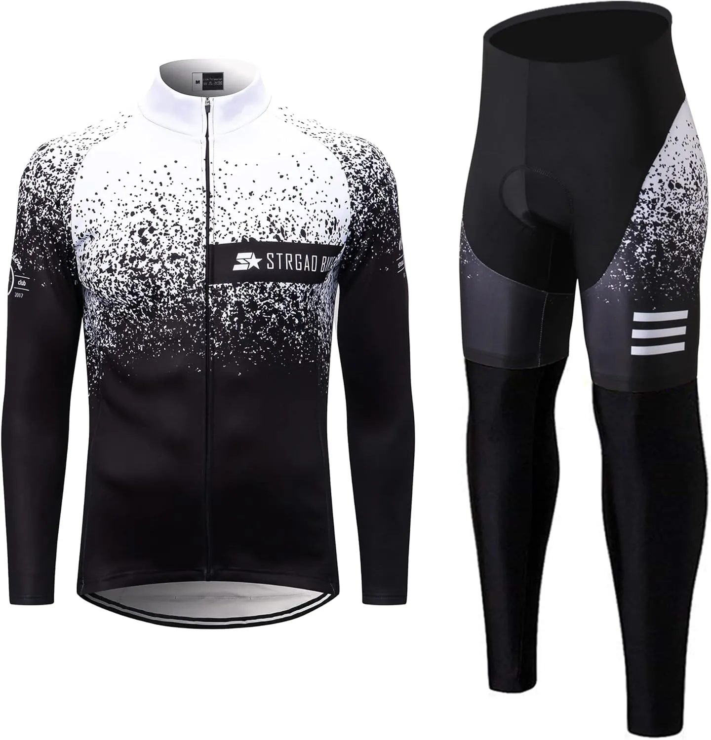 Men's Long Sleeve Cycling Mountain Bike Jackets Long Pants Set Suit