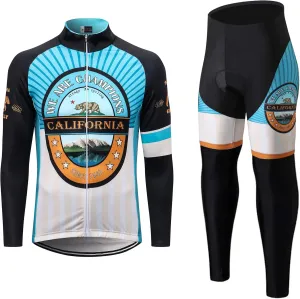 Men's Long Sleeve Cycling Mountain Bike Jackets Long Pants Set Suit